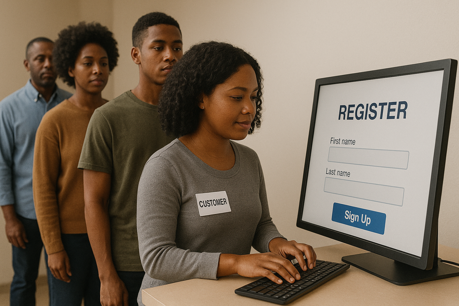 Customer Register Page Image